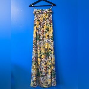 FINAL PRICE - Strapless Floral Maxi Dress
